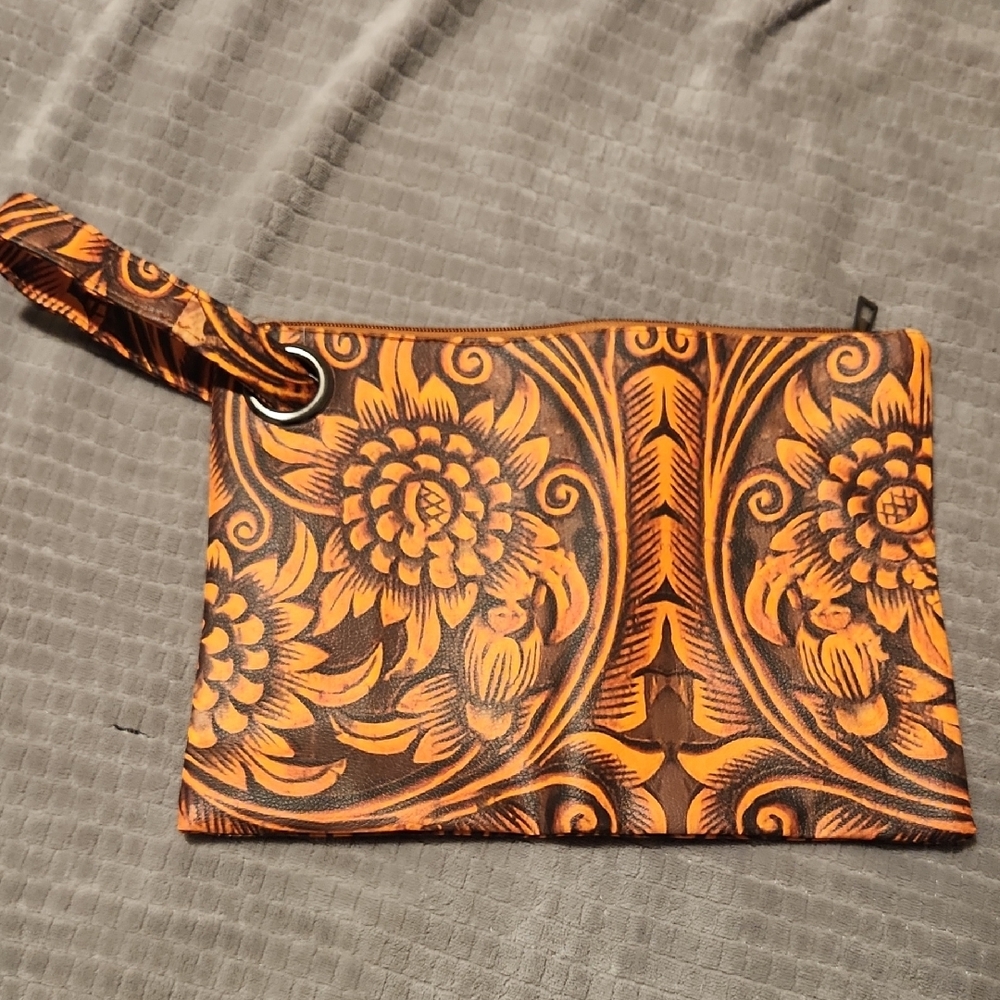 Floral Patterned Clutch Bag